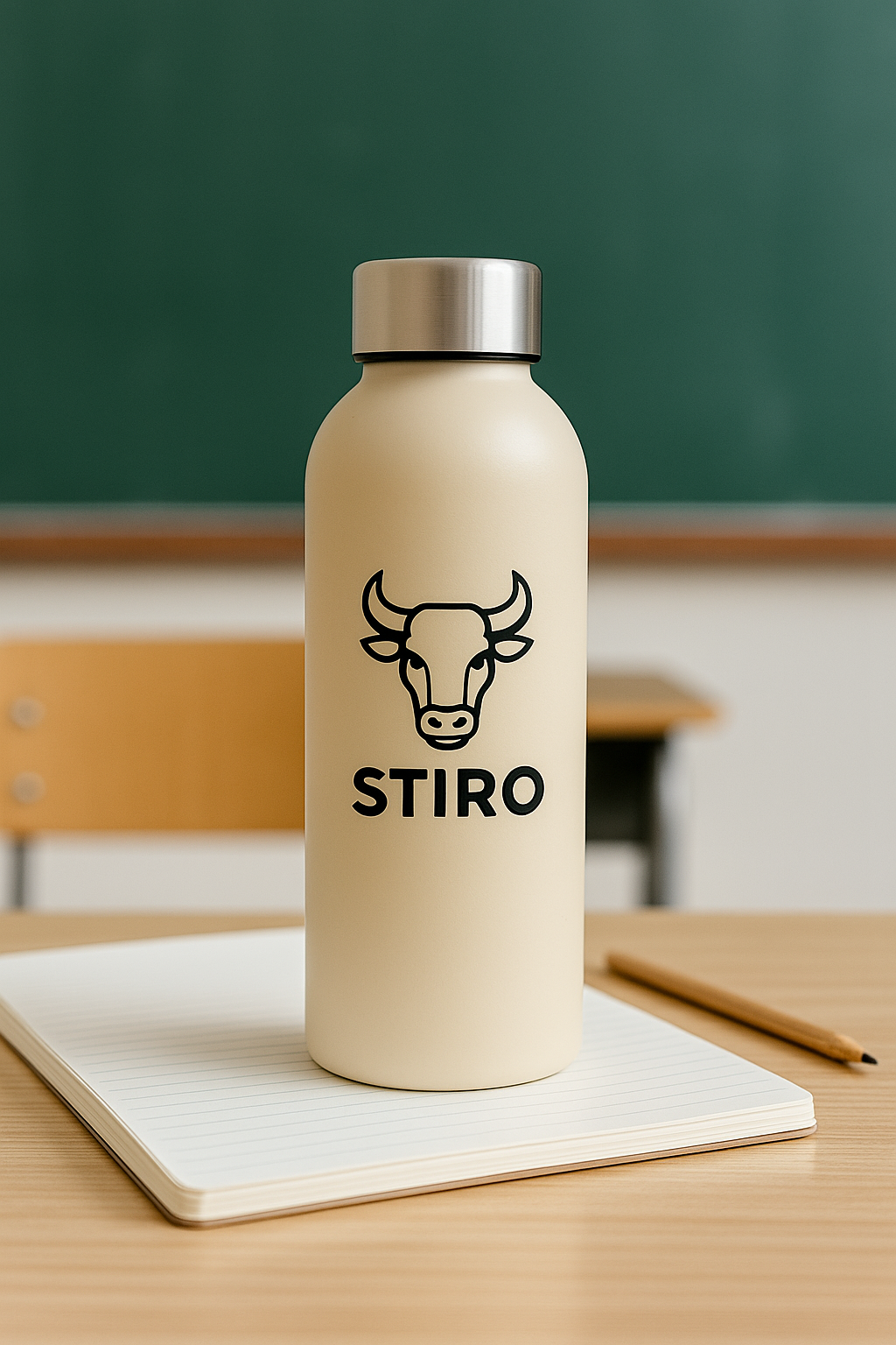 STIRO® Edelstahl Trinkflasche 500 ml - Isolierter Thermo-Trinkbecher mit Deckel Robust, auslaufsicher & stilvoll für Sport, Alltag & Outdoor