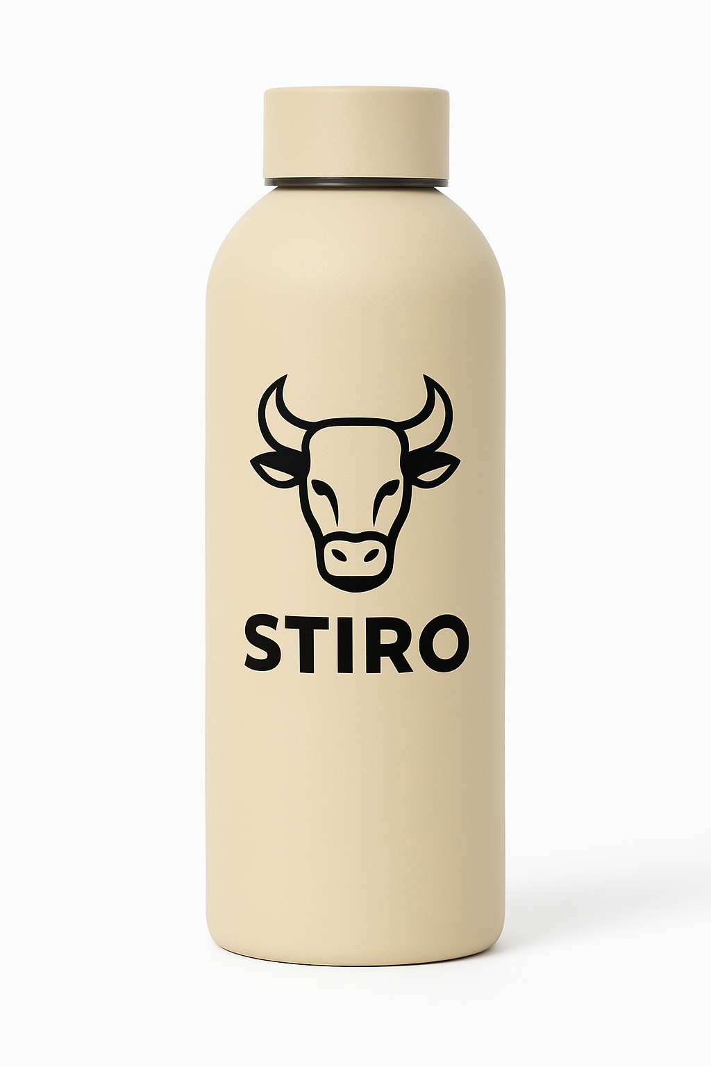 STIRO® Edelstahl Trinkflasche 500 ml - Isolierter Thermo-Trinkbecher mit Deckel Robust, auslaufsicher & stilvoll für Sport, Alltag & Outdoor
