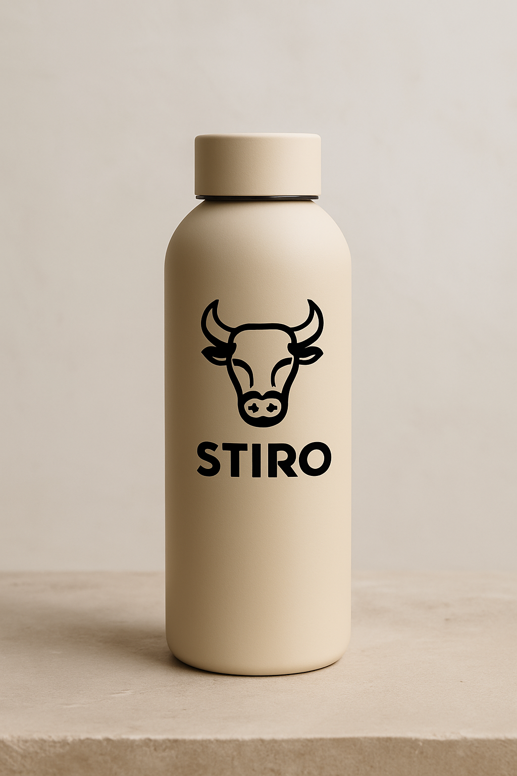 STIRO® Edelstahl Trinkflasche 500 ml - Isolierter Thermo-Trinkbecher mit Deckel Robust, auslaufsicher & stilvoll für Sport, Alltag & Outdoor